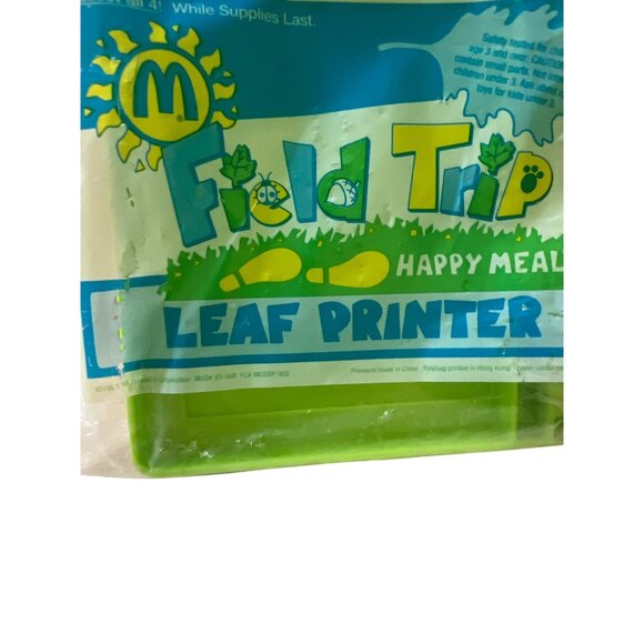 Vintage McDonalds Happy Meal Field Trip Leaf Printer Toy 1993 New In Package - Picture 2 of 3